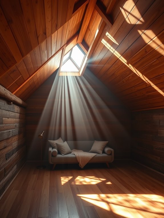 natural light through skylights