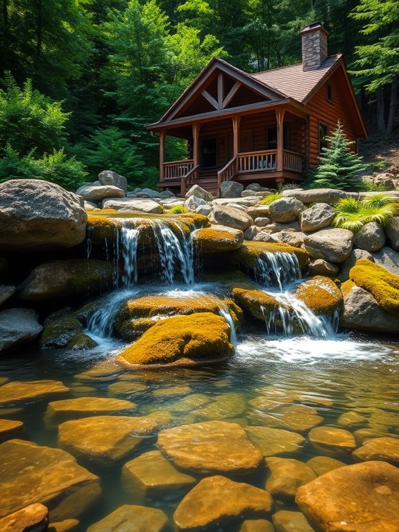 natural rock water features