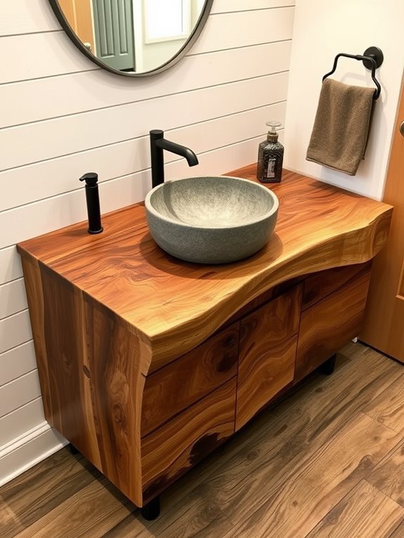 natural rustic bathroom furniture
