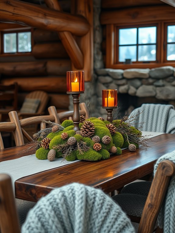 natural rustic table decor