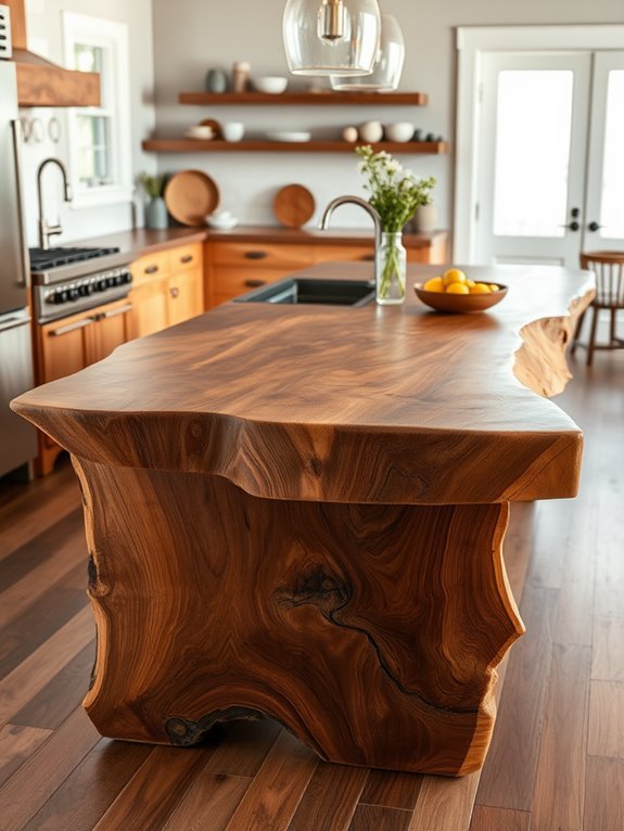 natural rustic wood slab