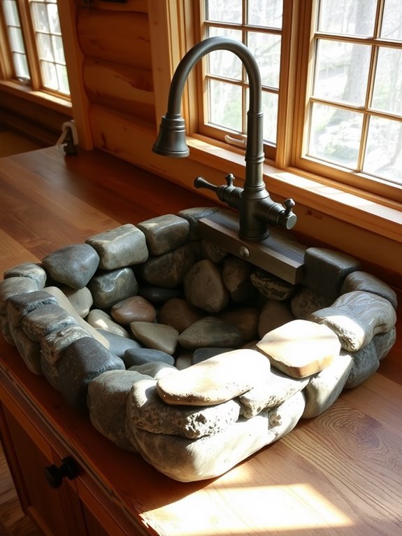 natural stone basin design