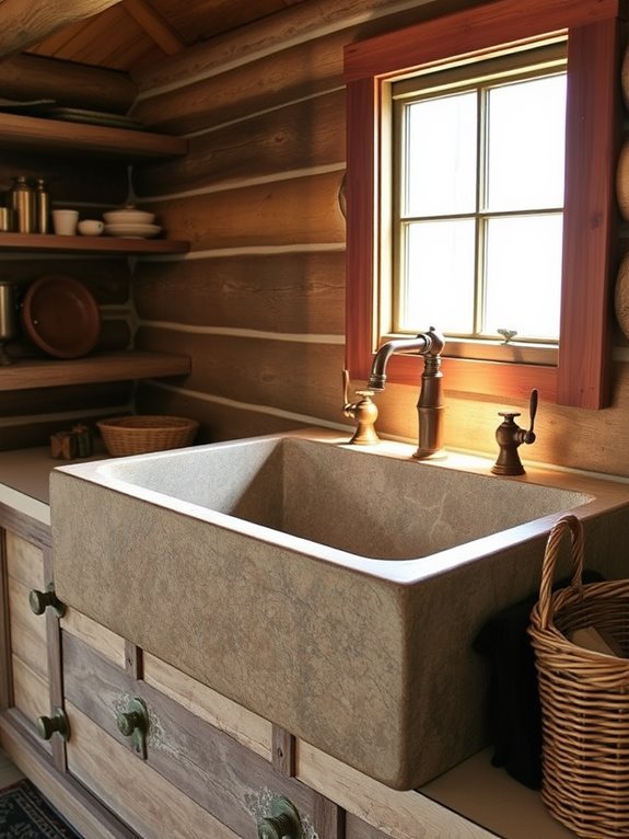 natural stone basin sink