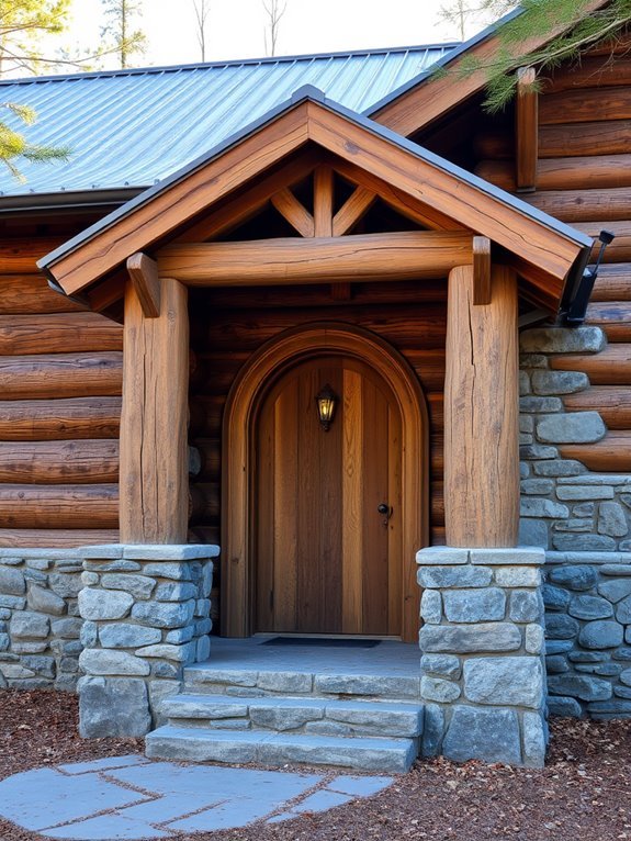 natural stone embellishments accentuating design