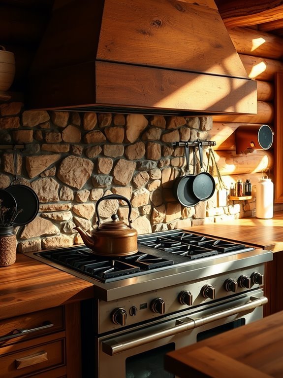 natural stone kitchen accent