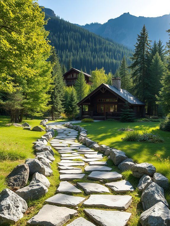 natural stone landscape edging