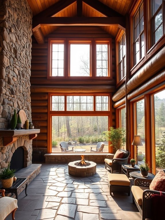 natural stone patio designs