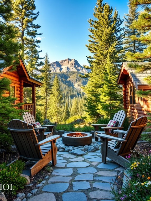 natural sturdy backyard seating