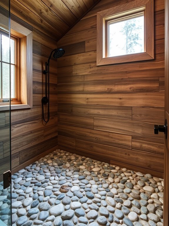 natural textured bathroom flooring