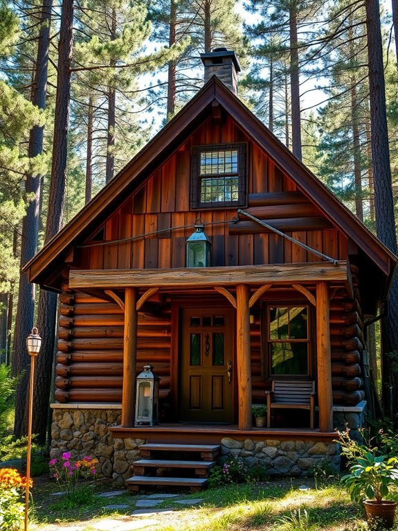natural textured wooden exterior