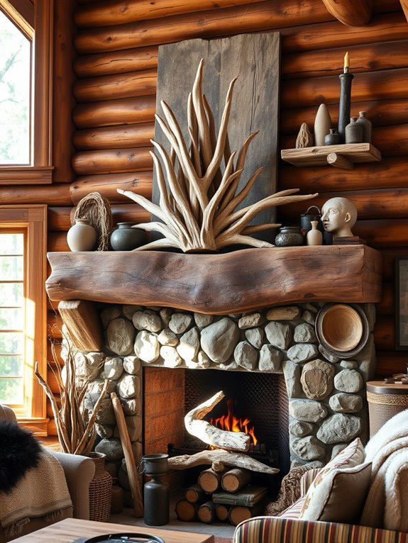 natural wood decor accents