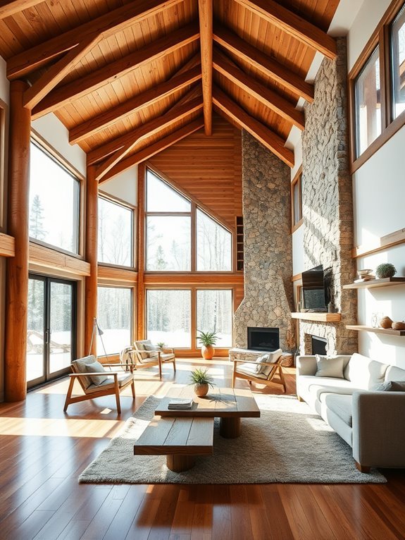 natural wood design features