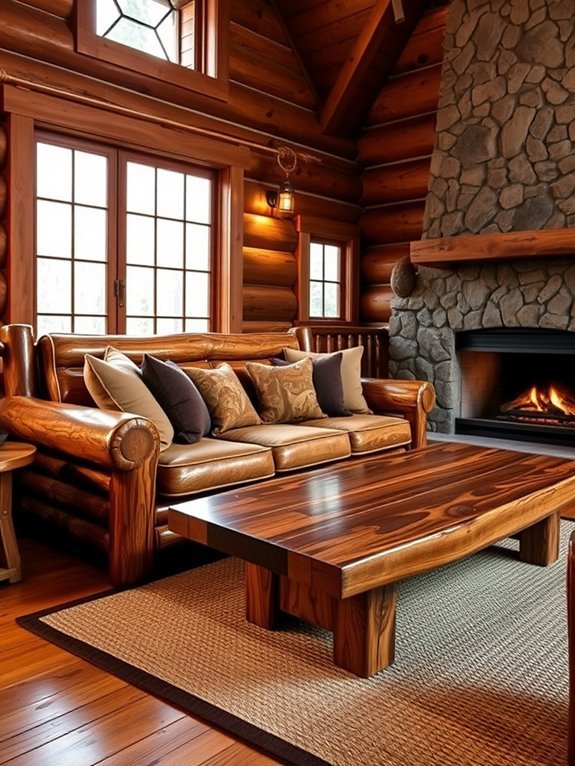 natural wood furniture piece