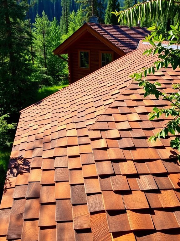 natural wood roofing material