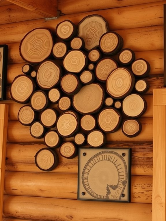 natural wood slice decor