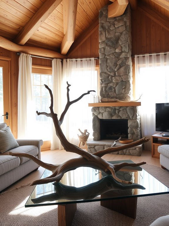 natural wooden decorative pieces