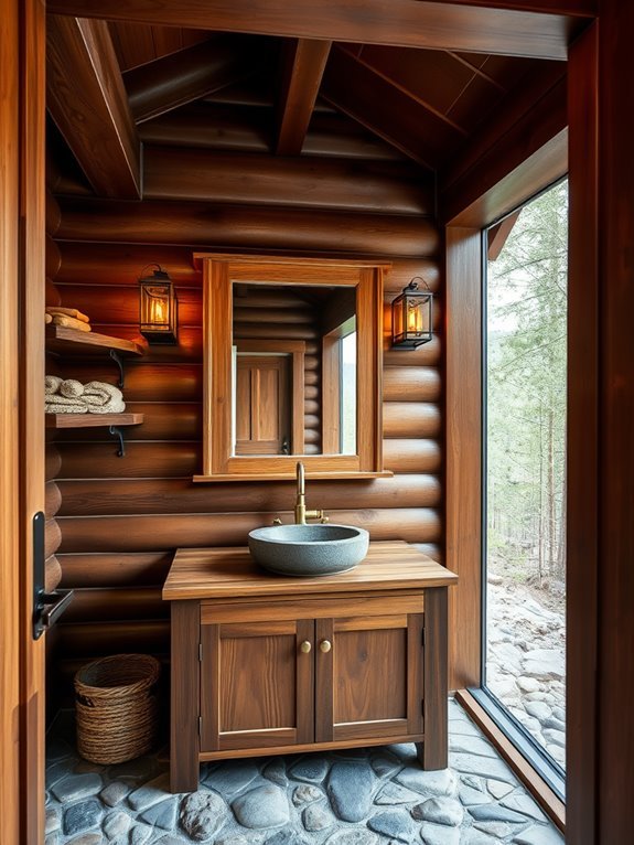 natural wooden design elements