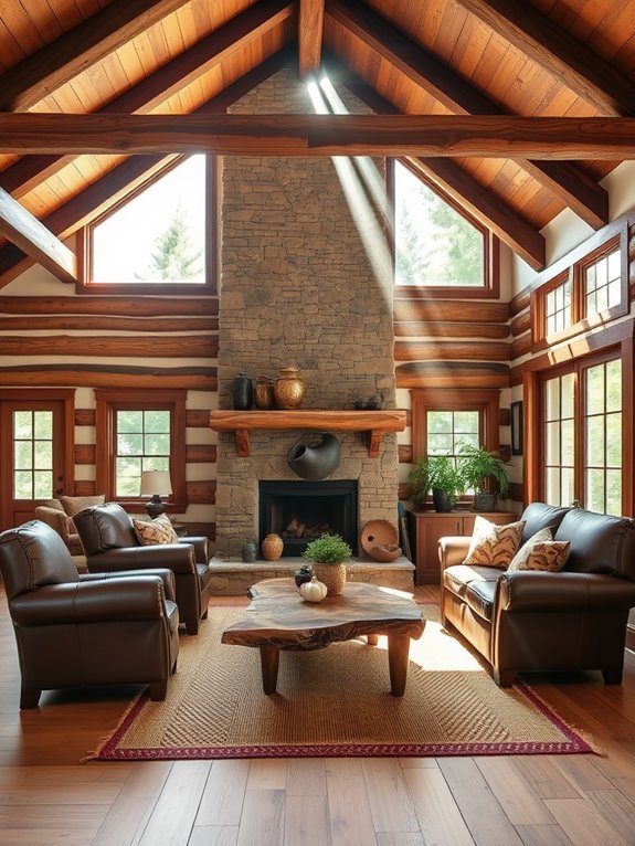 natural wooden embellishments enhance warmth