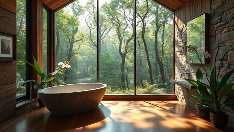 nature inspired cabin bathrooms