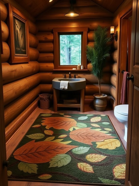nature inspired decorative floor coverings