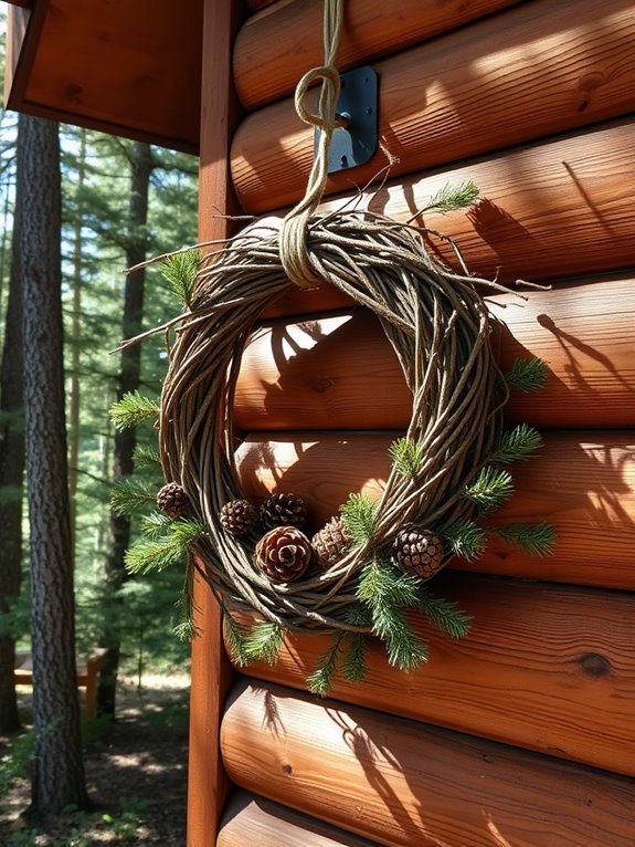 nature inspired decorative wreath