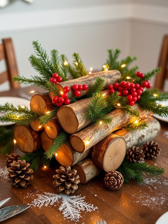 neatly arranged wooden logs