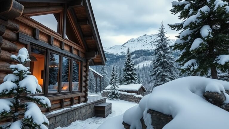 neutral toned mountain cabin aesthetics