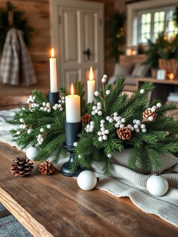 nordic themed decorative arrangements