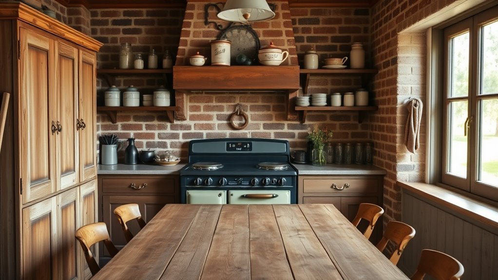 nostalgic rustic kitchen decor