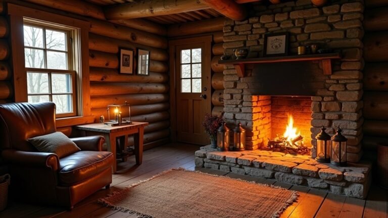 nostalgic vintage log cabins