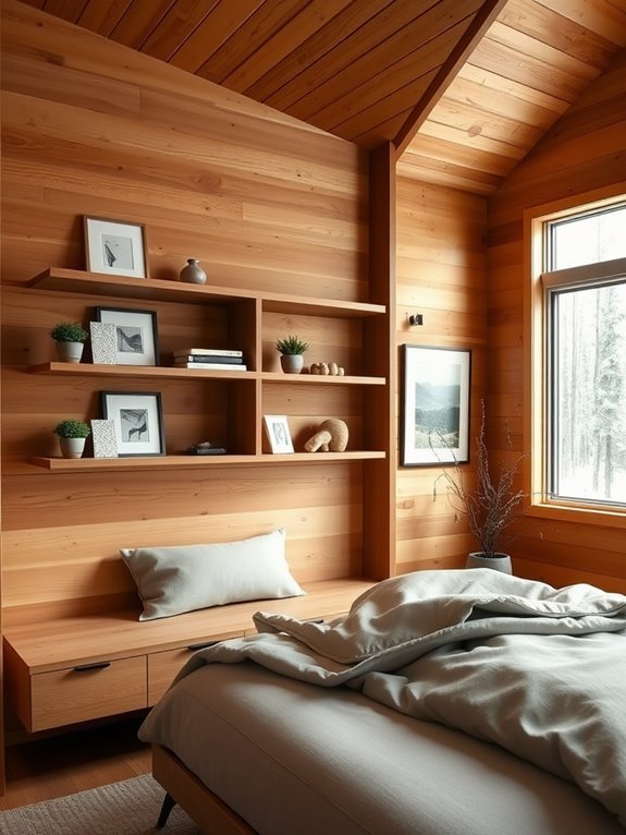 open shelving for storage