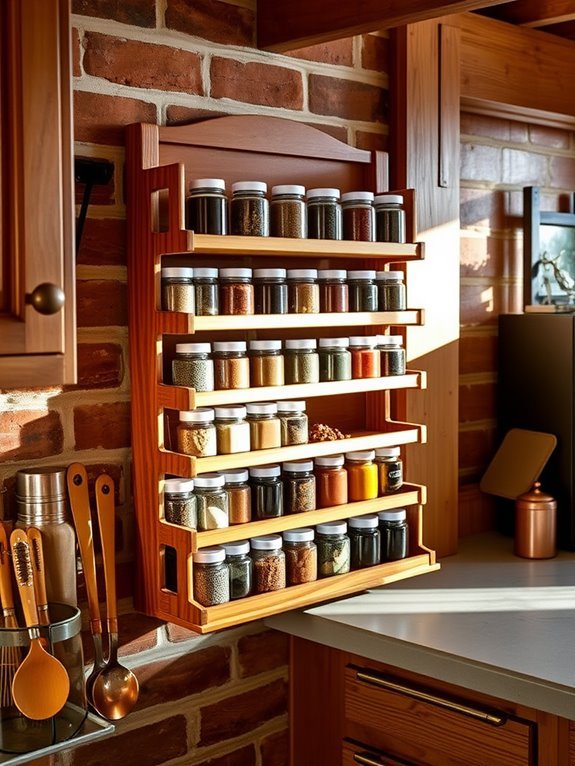 organize kitchen spice storage