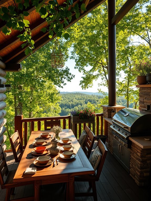 outdoor elevated dining experience
