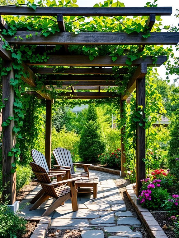 outdoor shaded seating spaces