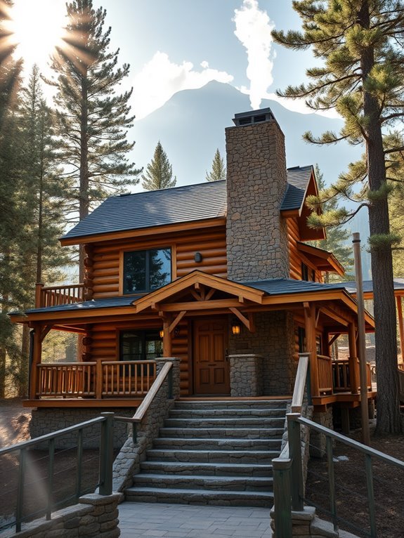 peaceful natural mountain escape