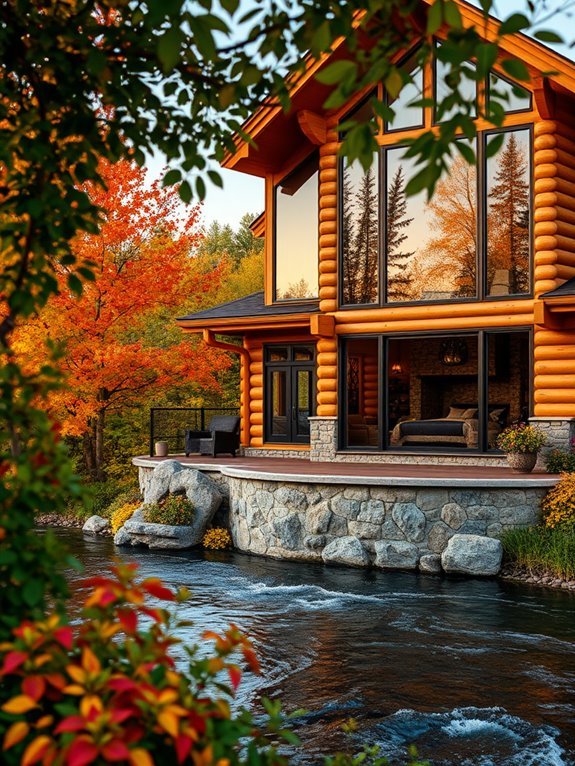 peaceful waterside living