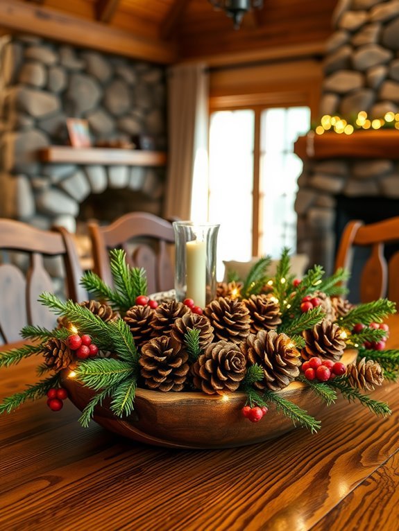 pine cone rustic decorations