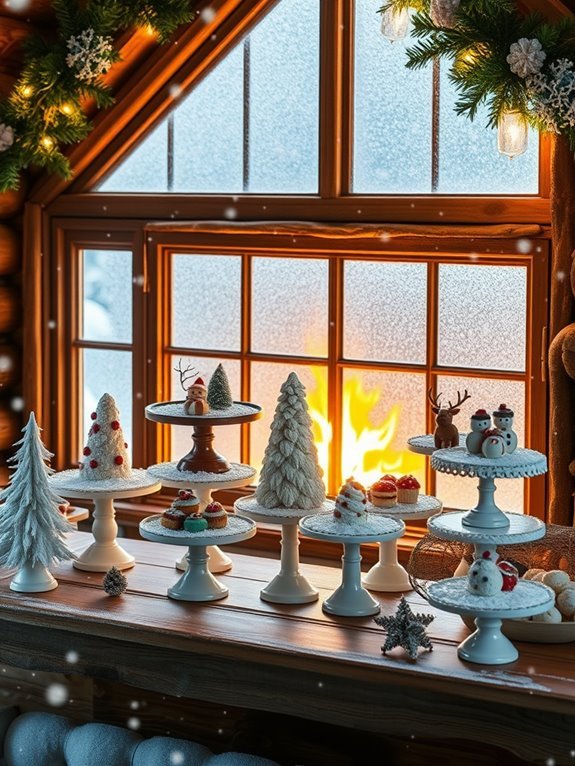 playful dessert display holders