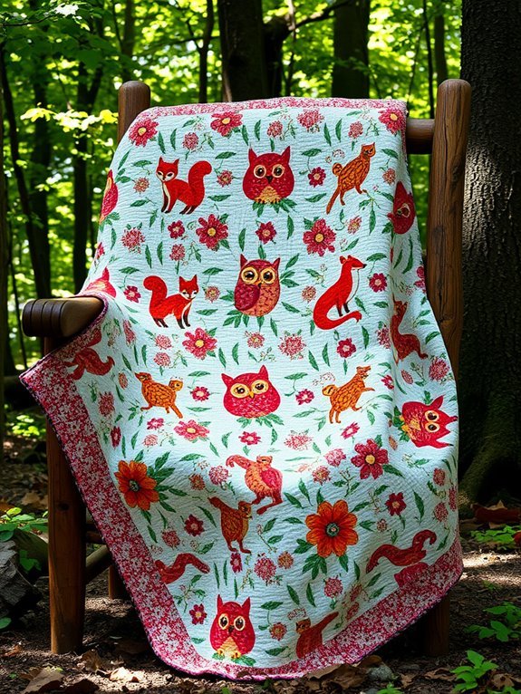 playful forest animal friends