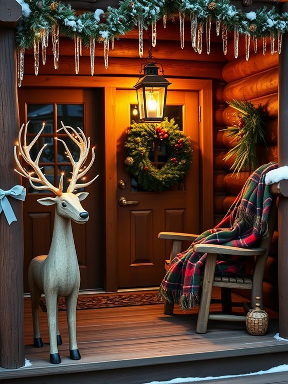 playful reindeer decorative accents