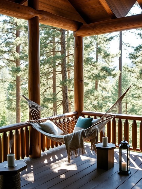 relaxing outdoor retreat space