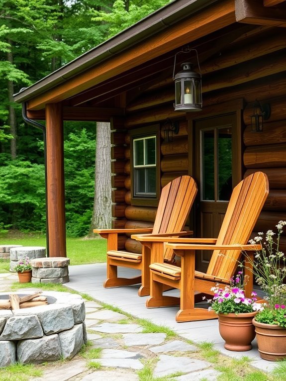 relaxing outdoor seating option