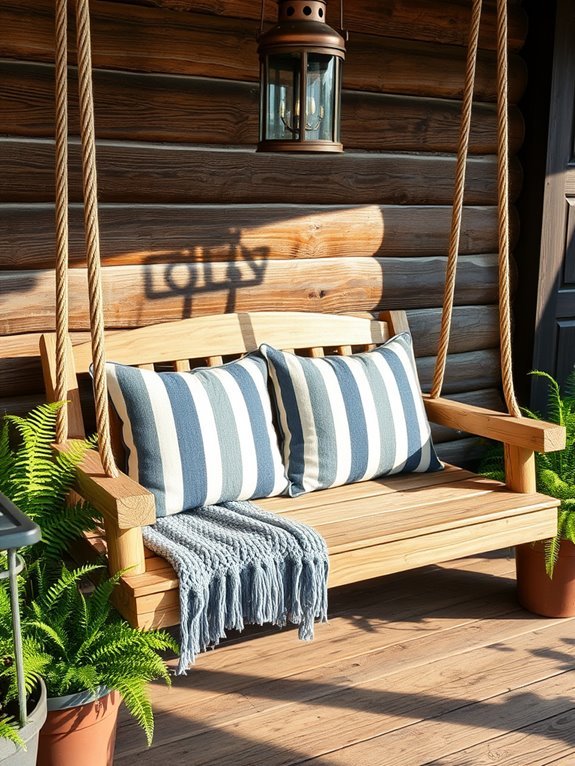 relaxing outdoor seating option