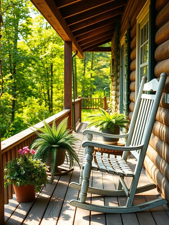 relaxing rocking chair retreat