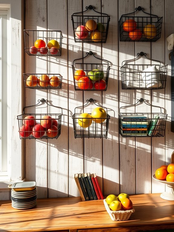 retail wire basket displays