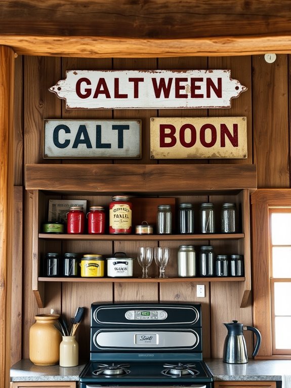retro advertising display art