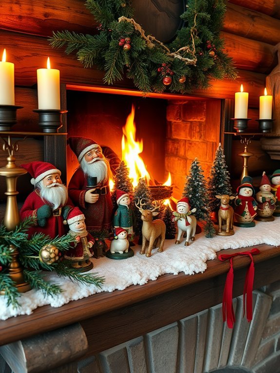 retro festive decorative pieces