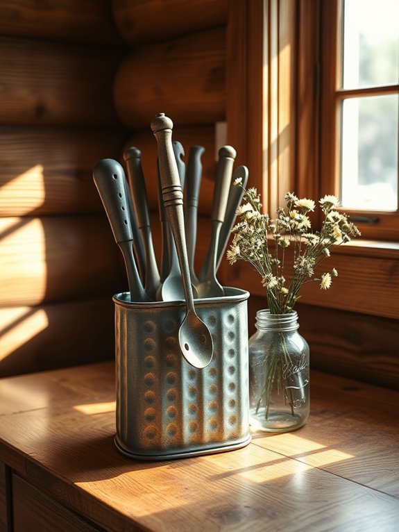 retro kitchen utensil organizer