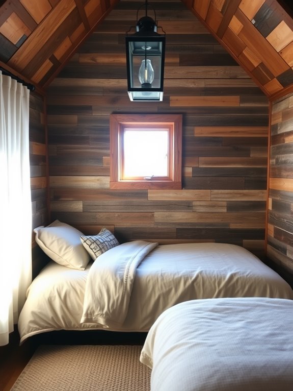 rustic accent wall design