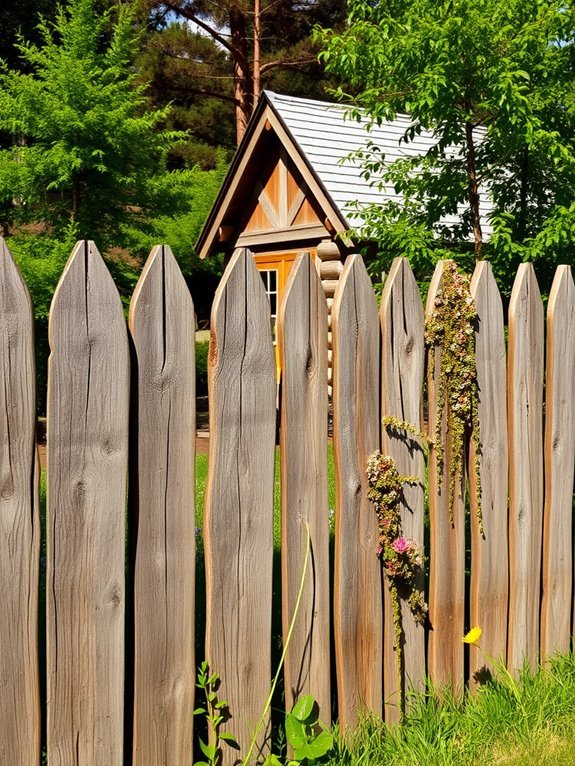 rustic aged timber boards